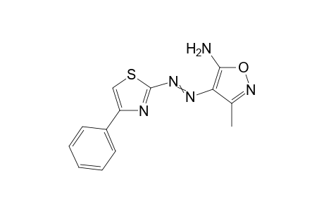 5-Amino-3-methyl-4-[(4-phenylthiazol-2-yl)diazenyl]isoxazole