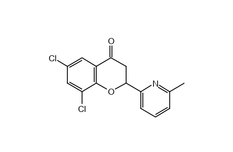 6,8-DICHLORO-2-(6-METHYL-2-PYRIDYL)-4-CHROMANONE