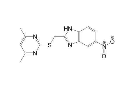 2-([(4,6-Dimethyl-2-pyrimidinyl)sulfanyl]methyl)-5-nitro-1H-benzimidazole