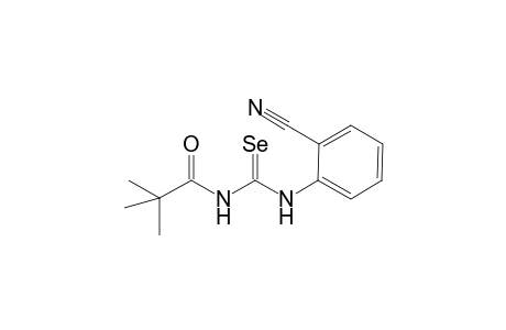 2-{3'-[(2",2"-Dimethylpropanoyl)]selenoureido}-benzonitrile