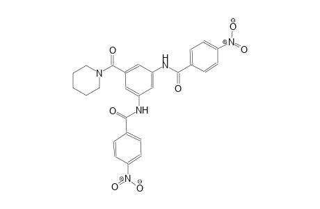 4-nitro-N-[3-[(4-nitrobenzoyl)amino]-5-(1-piperidinylcarbonyl)phenyl]benzamide