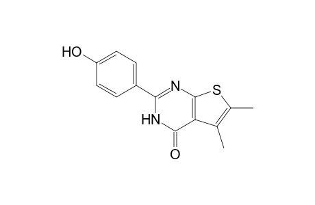 2-(p-Hydroxyphenyl)-5,6-dimethylthieno[2,3-d]pyrimidin-4(3H)-one