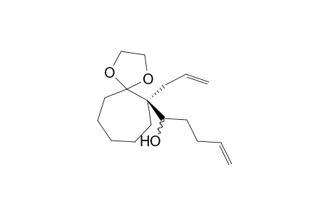 (S)-1-(1-Allyl-2,2-ethylenedioxycycloheptan-1-yl)pent-4-en-1-ol