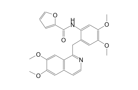 N-{2-[(6,7-dimethoxy-1-isoquinolinyl)methyl]-4,5-dimethoxyphenyl}-2-furamide