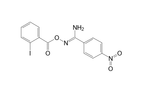 4-Nitro-benzamidoxime, o-(2-iodobenzoyl)-
