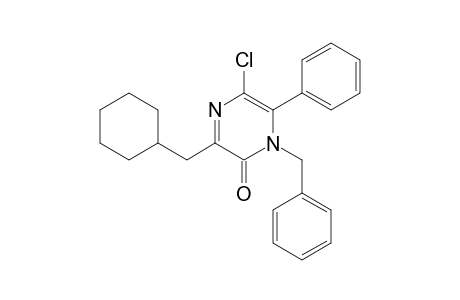 1-Benzyl-5-chloro-3-(cyclohexylmethyl)-6-phenyl-pyrazin-2-one