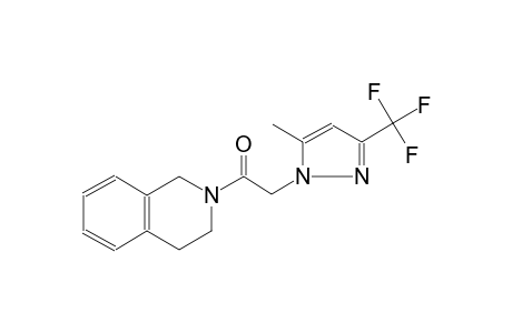2-{[5-methyl-3-(trifluoromethyl)-1H-pyrazol-1-yl]acetyl}-1,2,3,4-tetrahydroisoquinoline