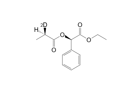 .alpha.-((R)-Ethoxycarbonyl)-benzyl 2'-deuteriopropionate