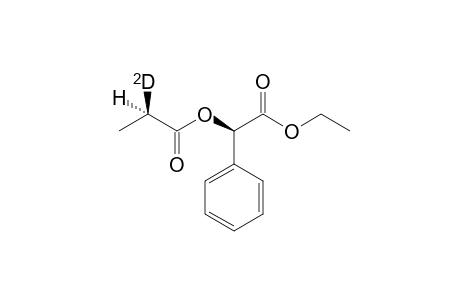 .alpha.-((R)-Ethoxycarbonyl)-benzyl 2'-deuteriopropionate