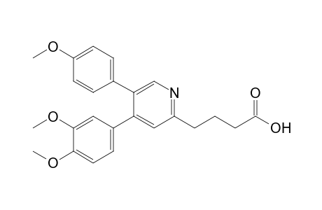 4-(3',4'-Dimethoxyphenyl)-5-(p-methoxyphenyl)-2-[3"-(hydroxycarbonyl)propyl]-pyridine