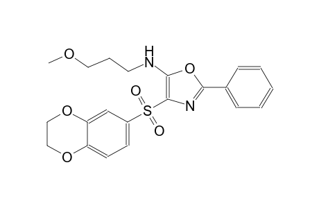 5-oxazolamine, 4-[(2,3-dihydro-1,4-benzodioxin-6-yl)sulfonyl]-N-(3-methoxypropyl)-2-phenyl-