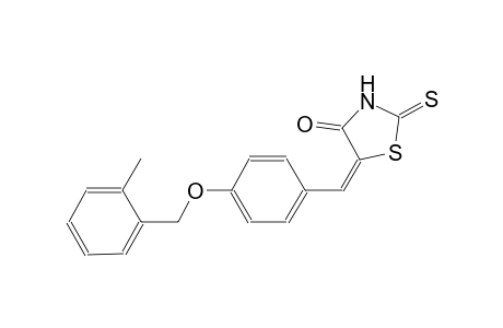 (5E)-5-{4-[(2-methylbenzyl)oxy]benzylidene}-2-thioxo-1,3-thiazolidin-4-one