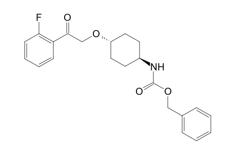 Benzyl (trans)-4-(2-(2-fluorophenyl)-2-oxoethoxy)cyclohexylcarbamate