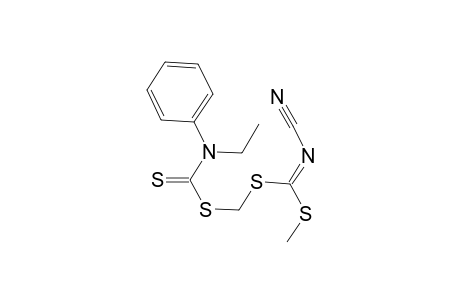 4,6-Dithia-2,8-diazadecanitrile, 3-methylthio-8-phenyl-7-thioxo-