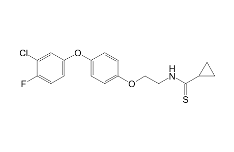 Cyclopropanecarbothioamide, N-[2-[4-(3-chloro-4-fluorophenoxy)phenoxy]ethyl]-
