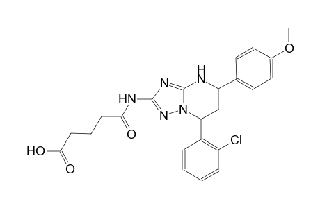 5-{[7-(2-chlorophenyl)-5-(4-methoxyphenyl)-4,5,6,7-tetrahydro[1,2,4]triazolo[1,5-a]pyrimidin-2-yl]amino}-5-oxopentanoic acid