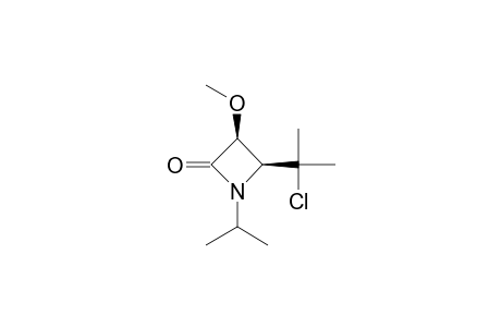 CIS-4-[(1-CHLORO-1-METHYL)-ETHYL]-1-ISOPROPYL-3-METHOXY-AZETIDIN-2-ONE