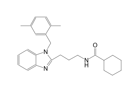 cyclohexanecarboxamide, N-[3-[1-[(2,5-dimethylphenyl)methyl]-1H-benzimidazol-2-yl]propyl]-