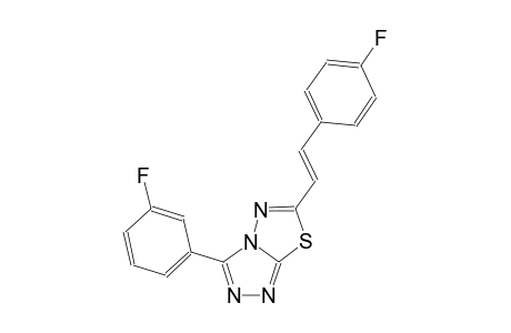 [1,2,4]triazolo[3,4-b][1,3,4]thiadiazole, 3-(3-fluorophenyl)-6-[(E)-2-(4-fluorophenyl)ethenyl]-
