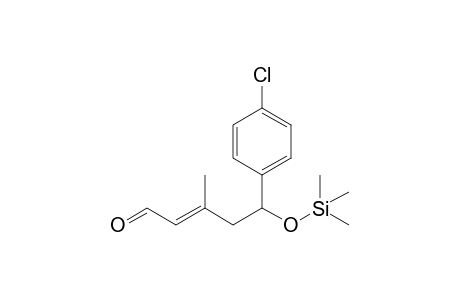 (E)-5-(4'-Chlorophenyl)-3-methyl-5-[(trimethylsilyl)oxy]pent-2-enal
