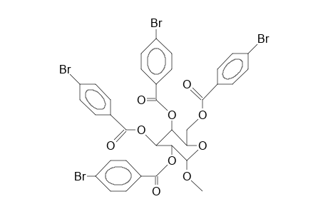 Methyl 2,3,4,6-tetrakis(O-[4-bromo-benzoyl]).alpha.-D-galactopyranoside