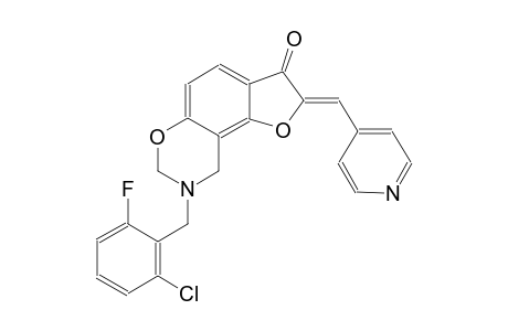 7H-furo[2,3-f][1,3]benzoxazin-3(2H)-one, 8-[(2-chloro-6-fluorophenyl)methyl]-8,9-dihydro-2-(4-pyridinylmethylene)-, (2Z)-