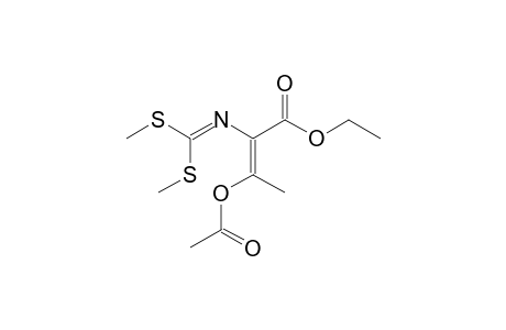 (Z)-Ethyl 3-acetoxy-2-[bis(methylthio)methyleneamino]-2-butenoate