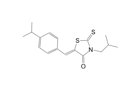 4-thiazolidinone, 5-[[4-(1-methylethyl)phenyl]methylene]-3-(2-methylpropyl)-2-thioxo-, (5Z)-