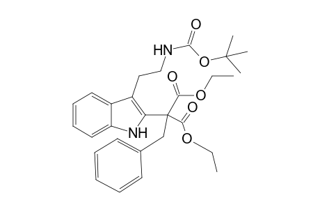 Diethyl 2-{[3'-(2"-<t-butoxycarbonyl>amino)ethyl]-1H-indol-2'-yl}-2-benzylmalonate