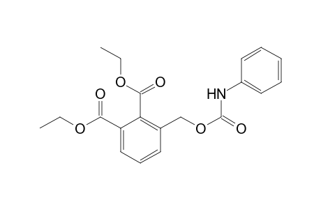 1,2-Benzenedicarboxylic acid, 3-[[[(phenylamino)carbonyl]oxy]methyl]-, diethyl ester