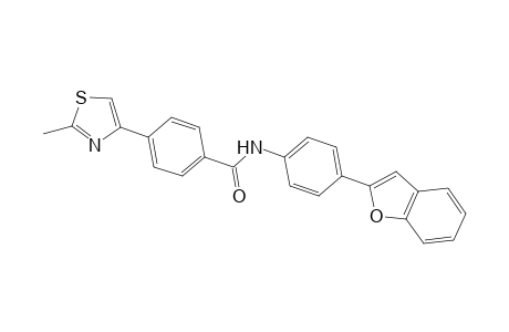 Benzamide, N-[4-(2-benzofuranyl)phenyl]-4-(2-methyl-4-thiazolyl)-