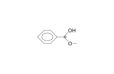 Phenyl-methoxy-hydroxy-carbenium cation