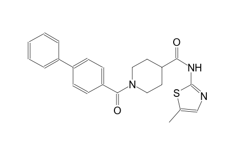 4-piperidinecarboxamide, 1-([1,1'-biphenyl]-4-ylcarbonyl)-N-(5-methyl-2-thiazolyl)-