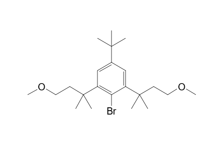 2-Bromanyl-5-tert-butyl-1,3-bis(4-methoxy-2-methyl-butan-2-yl)benzene