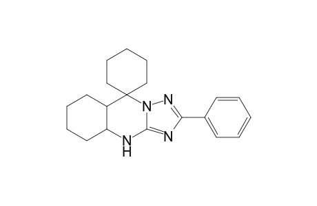 2'-Phenyl-4a',5',6',7',8',8a'-hexahydro-4'H-spiro[cyclohexane-1,9'-[1,2,4]triazolo[5,1-b]quinazoline]