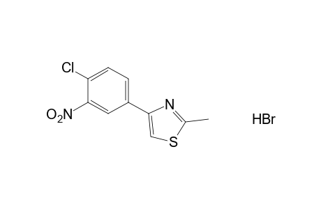 2-methyl-4-(4-chloro-3-nitrophenyl)thiazole, hydrobromide