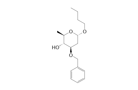 n-Butyl 3-O-Benzyl-2,6-dideoxy.beta.,DL-arabino-hexopyranoside