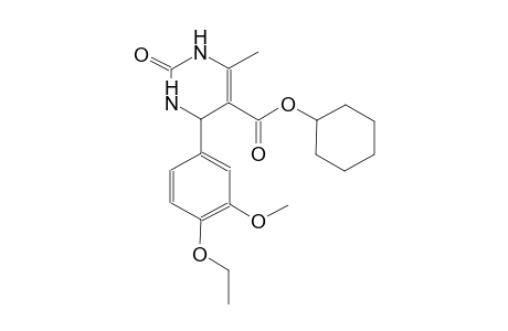 5-pyrimidinecarboxylic acid, 4-(4-ethoxy-3-methoxyphenyl)-1,2,3,4-tetrahydro-6-methyl-2-oxo-, cyclohexyl ester