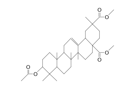 10-acetoxy-2,6a,6b,9,9,12a-hexamethyl-1,3,4,5,6,6a,7,8,8a,10,11,12,13,14b-tetradecahydropicene-2,4a-dicarboxylic acid dimethyl ester