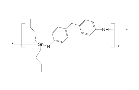Poly(di-n-butyltin-imino-1,4-phenylenemethylene-1,4-phenyleneimino), poly(di-n-butyltin methylenedianiline)
