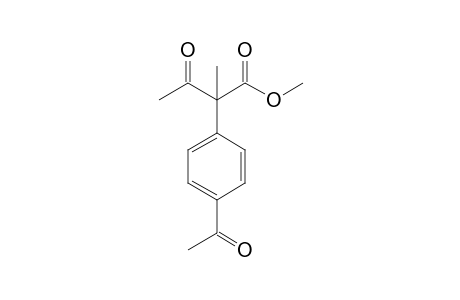 Methyl 2-methyl-3-oxo-2-(4'-acetyl)phenylbutanoate