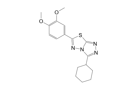 3-cyclohexyl-6-(3,4-dimethoxyphenyl)[1,2,4]triazolo[3,4-b][1,3,4]thiadiazole