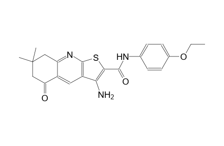 thieno[2,3-b]quinoline-2-carboxamide, 3-amino-N-(4-ethoxyphenyl)-5,6,7,8-tetrahydro-7,7-dimethyl-5-oxo-
