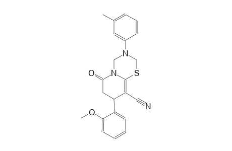 2H,6H-pyrido[2,1-b][1,3,5]thiadiazine-9-carbonitrile, 3,4,7,8-tetrahydro-8-(2-methoxyphenyl)-3-(3-methylphenyl)-6-oxo-