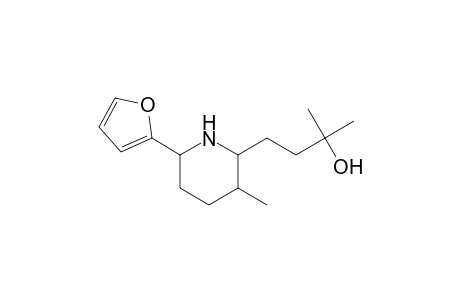 6-(2-Furyl)-3-methyl-2-(3-hydroxy-3-methylbut-1-yl)piperidine