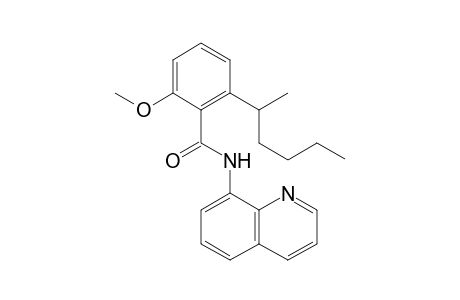 2-(hexan-2-yl)-6-methoxy-N-(quinolin-8-yl)benzamide