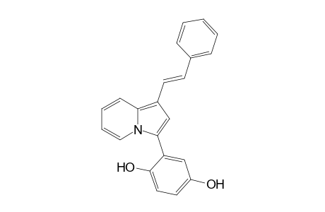 3-[2',5'-Dihydroxyphenyl]-2-.beta.-styrylindolizine
