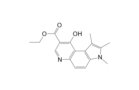 3H-Pyrrolo[3,2-f]quinoline-8-carboxylic acid, 9-hydroxy-1,2,3-trimethyl-, ethyl ester