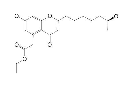 PESTALOTIOPSONE_E;(S)-ETHYL_2-(7-HYDROXY-2-(6-HYDROXYHEPTYL)-4-OXO-4-H-CHROMEN-5-YL)-ACETATE