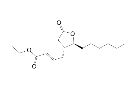 trans-4-((E)-3-Carbethoxy-2-propenyl)-5-hexyltetrahydrofuran-2-one